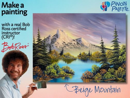 Beige Mountain - Bob Ross Painting